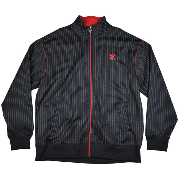 Avirex Black and Red Striped Track Jacket - Picture 1 of 10